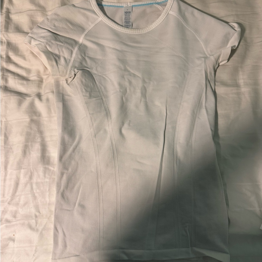 Ivivva White Short Sleeve Athletic Tee